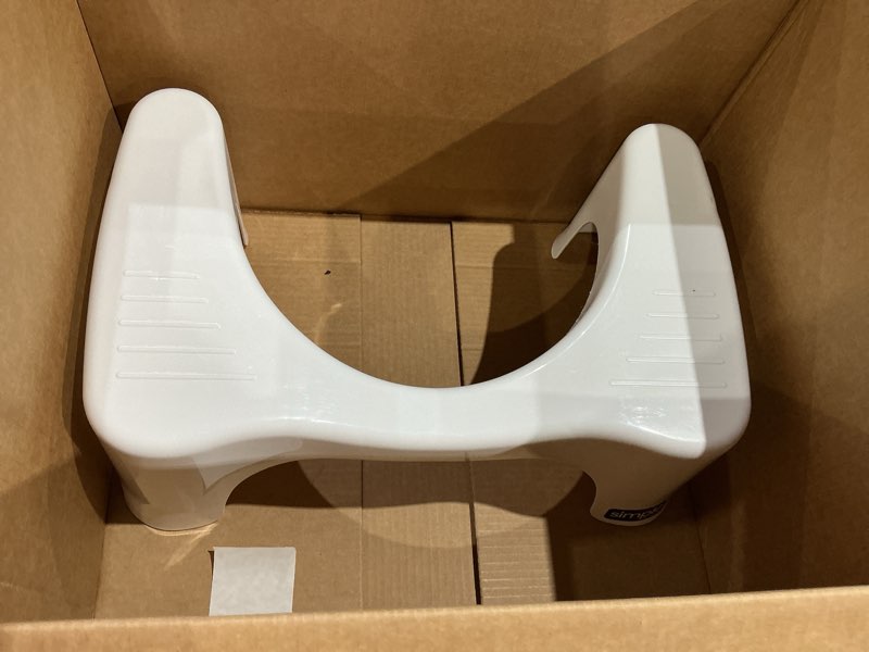 Condition photo showing Good Condition for squatty potty simple curve bathroom toilet stool 7" white