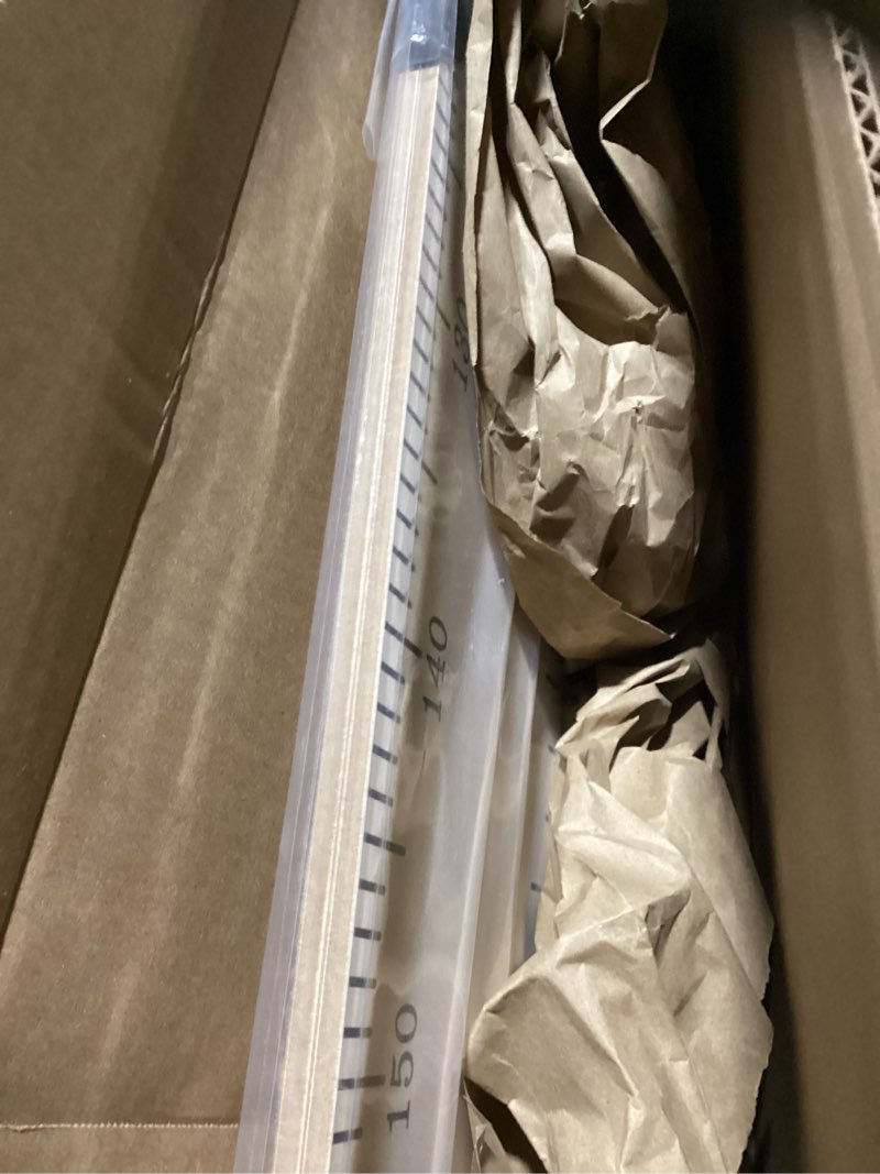 Condition photo showing New/Like New for HEADWATERS STUDIO Wooden Growth Chart for Wall - Size Height Chart for Kids, Growth Measuring Board and Kids Height Wall Chart, Growth Chart for Kids, Height Chart for Wall - Natural (63"x6.7") Schoolhouse Natural