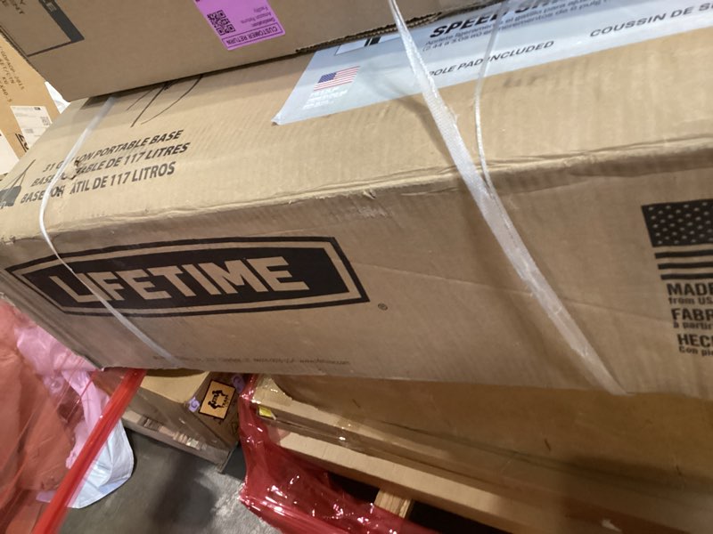 Condition photo showing New/Like New for lifetime 51550 48 inch portable basketball hoop