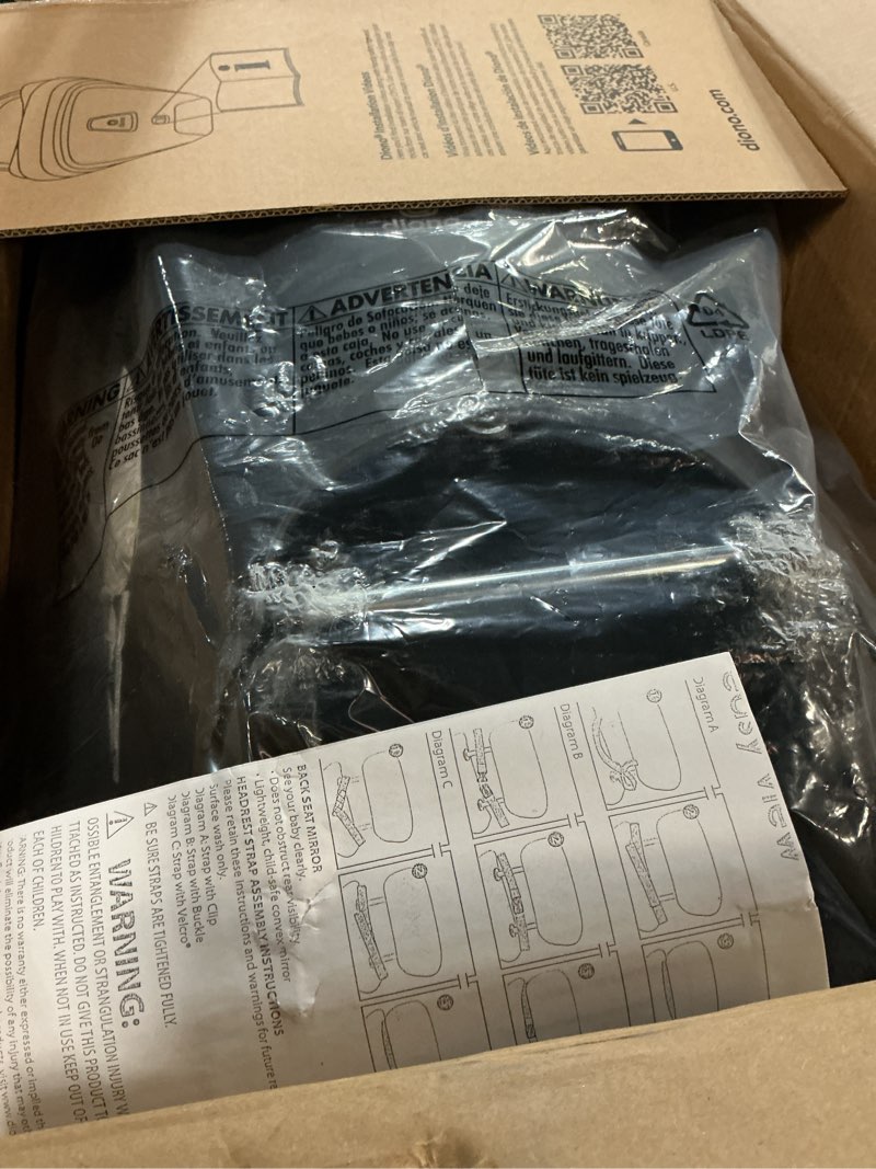 Condition photo showing New/Like New for Diono LiteClik30 XT SafePlus Infant Car Seat and Base, Rear-Facing for Infants 4-30lbs, SafePlus Engineering, with Infant Insert, UPF 50+ Sunshade Purple Wildberry