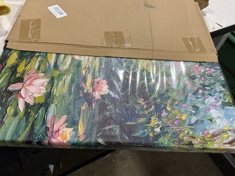 claude monet water lilies floral canvas prints wall art monet style famous oil paintings flowers dec