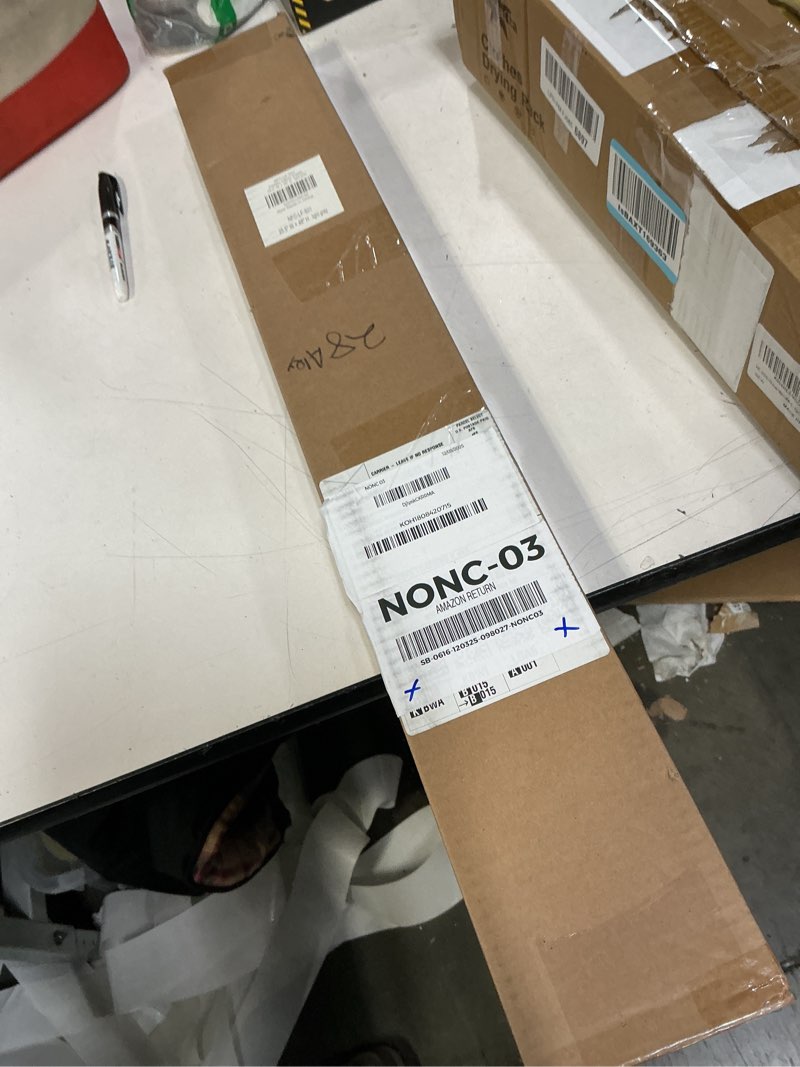 Condition photo showing New/Like New for LazBlinds Cordless Cellular Shades, No Tools No Drill Light Filtering Honeycomb Shades Pleated Blinds for Windows, 25.5'' W x 48'' H, Light Grey Light Filtering-light Grey 25 1/2'' W x 48'' H