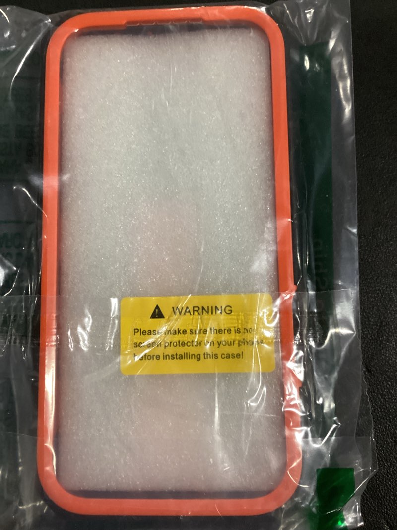 Condition photo showing Good Condition for fntcase for iphone 17 pro-max case: military grade drop proof protection mobile cover with kickstand | matte textured rugged shockproof tpu | protective sturdy phone case - 6.9 inch orange for iphone 17 pro max (6.9 inch) orange