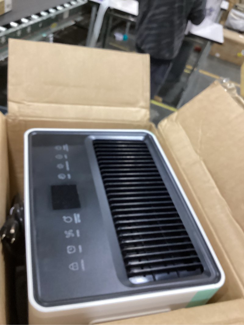 Condition photo showing As Is for candy 4500 sq.ft dehumidifier for basement,80 pints dehumidifiers for home,continuous/sleep/auto mode,1.35 gal water tank with drain hose,portable & wifi for large room,bedroom,bathroom,garage,laundry