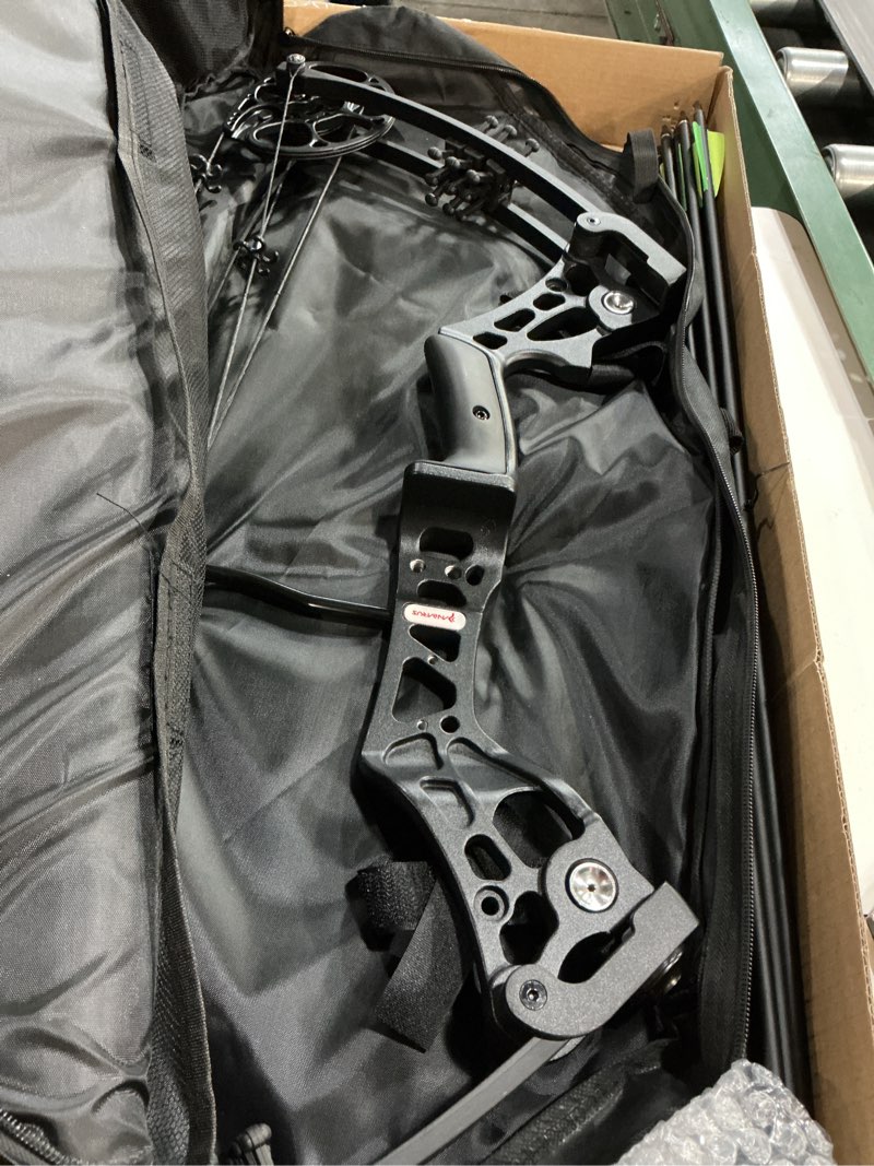 Condition photo showing Good Condition for Compound Bow and Arrow Kit Youth Bow and Arrow Set, 15-45 Lbs Draw Weight, 18"-29" Draw Length, Right Handed Bow for Beginner, 320 Fps Hunting & Target Bow with All Accessories