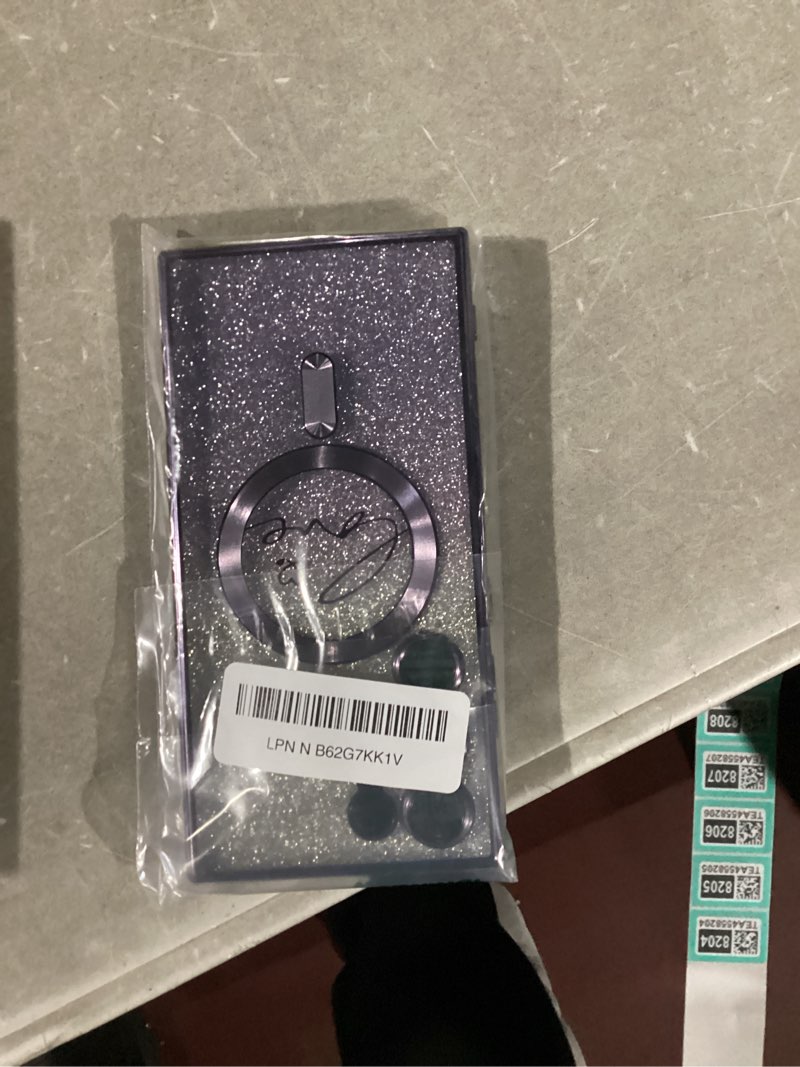 Condition photo showing New/Like New for for Samsung Galaxy S24 Ultra Case Magnetic,for Women Girl Soft Cute Luxury Love Heart Plating Bling Gradient Glitter Clear Phone Case Compatible with MagSafe Shockproof Back Cover 6.8”-Purple Samsung Galaxy S24 Ultra Purple