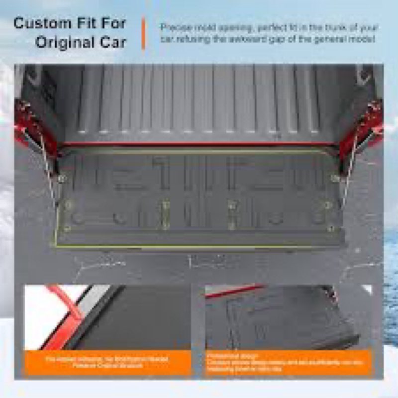 powoq Tailgate Mat Compatible with 2021 2022 2023 2024 2025 Ford F150 Tailgate Cover Tailgate Liner 