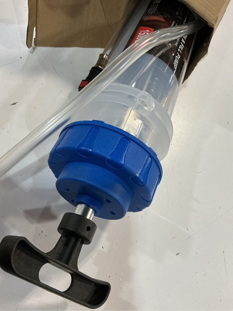 Condition photo showing As Is for ystool 1500cc manual fluid extractor pump brake fluid oil suction vacuum filler
