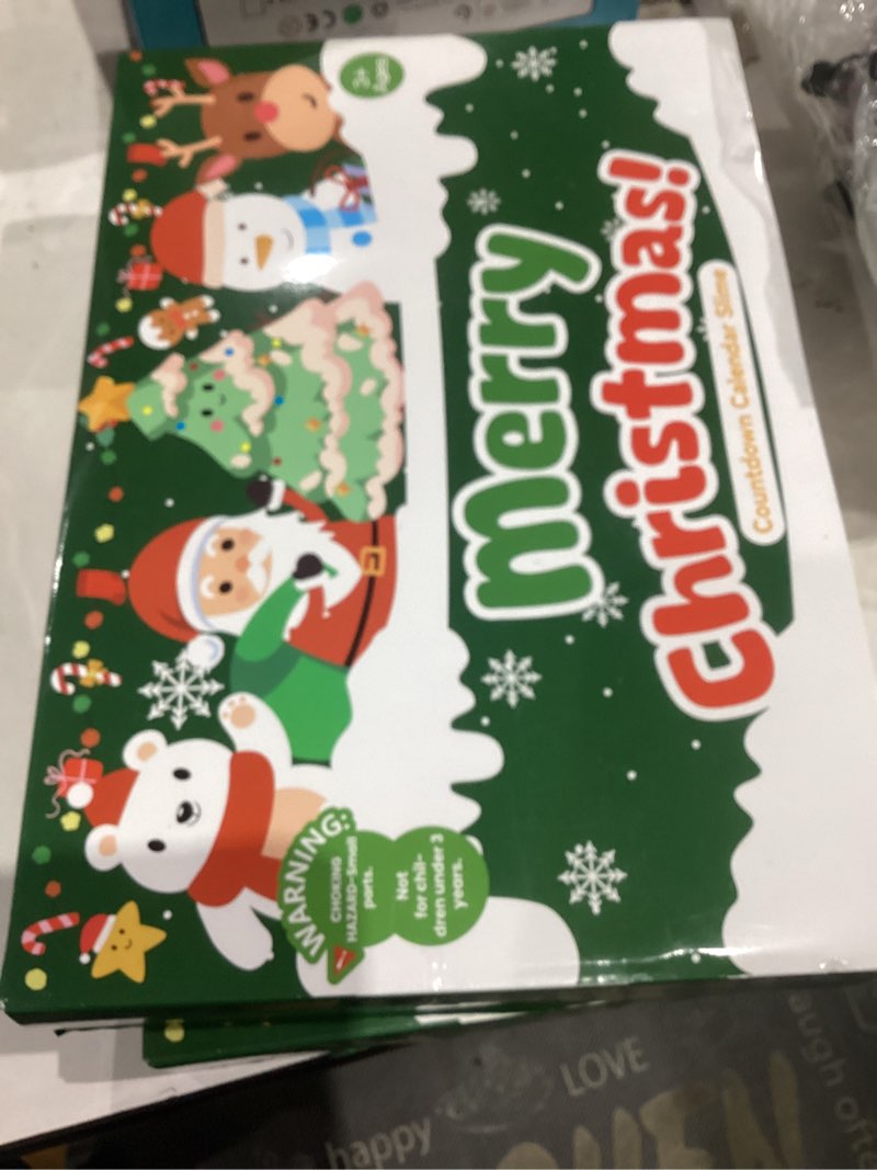Condition photo showing New/Like New for Slime Advent Calendar for Kids 2025 - Christmas Countdown 24 Days of Surprises with Butter Slime, Clear & Cloud Slimes, Soft, Stretchy, Birthday Gift, Stocking Stuffer & Party Favor for Girls & Boys 18 Pack