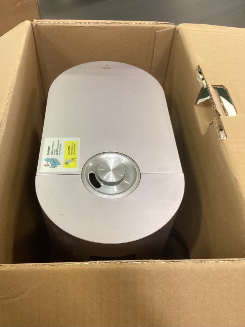 Condition photo showing As Is for Dreo 6L Humidifiers for Bedroom, Smart Warm & Cool Mist for Large Room, 60Hr Quiet Runtime for Baby, Plant, Humidity Sensor, Indicator Light, 12H Timer, Google/Alexa, Purple