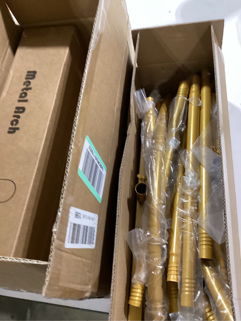 Condition photo showing Good Condition for 2 pack arch backdrop stand (7.2ft/6ft), balloon arch stand, metal background arch stand, backdrop arch frame, wedding arch for backdrop gold