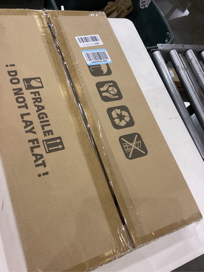 Hongkee 11x22 Newspaper Frame 2 Packs, Real Glass and Rustic Brown Wood Frame, Display Panoramic 11 