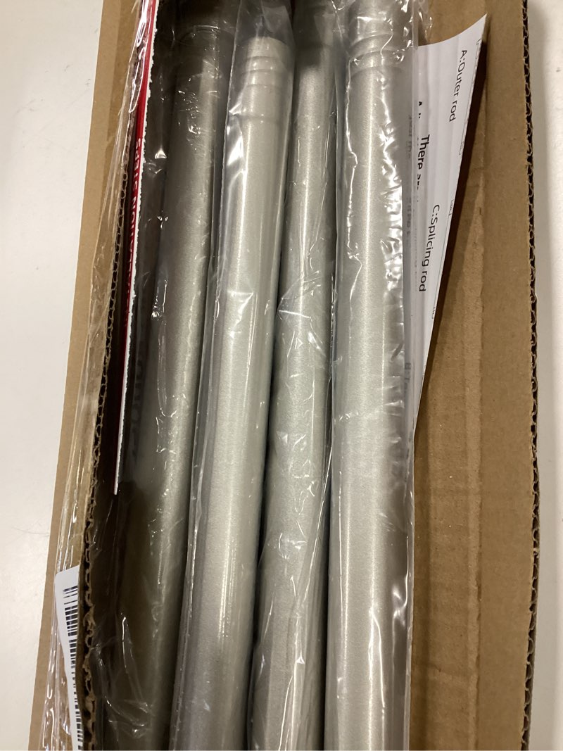 Condition photo showing Good Condition for Brushed Nickel Shower Curtain Rods - 31-80 Inch Spring Tension Shower Rods for Bathroom, Adjustable, No Drilling, No Rust, Stainless Steel 31-80 Brushed Nickel