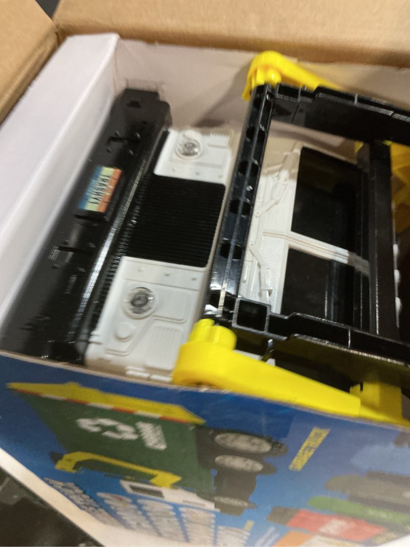 Condition photo showing Good Condition for JOYIN Large Friction Powered Garbage Truck Toy Set, Includes Dumpster, Trash Bins, and Learning Cards for Kids, Boy Toys Birthday Gift for Boys Girls Kids Toddler Gift of Easter Basket Stuffers Green