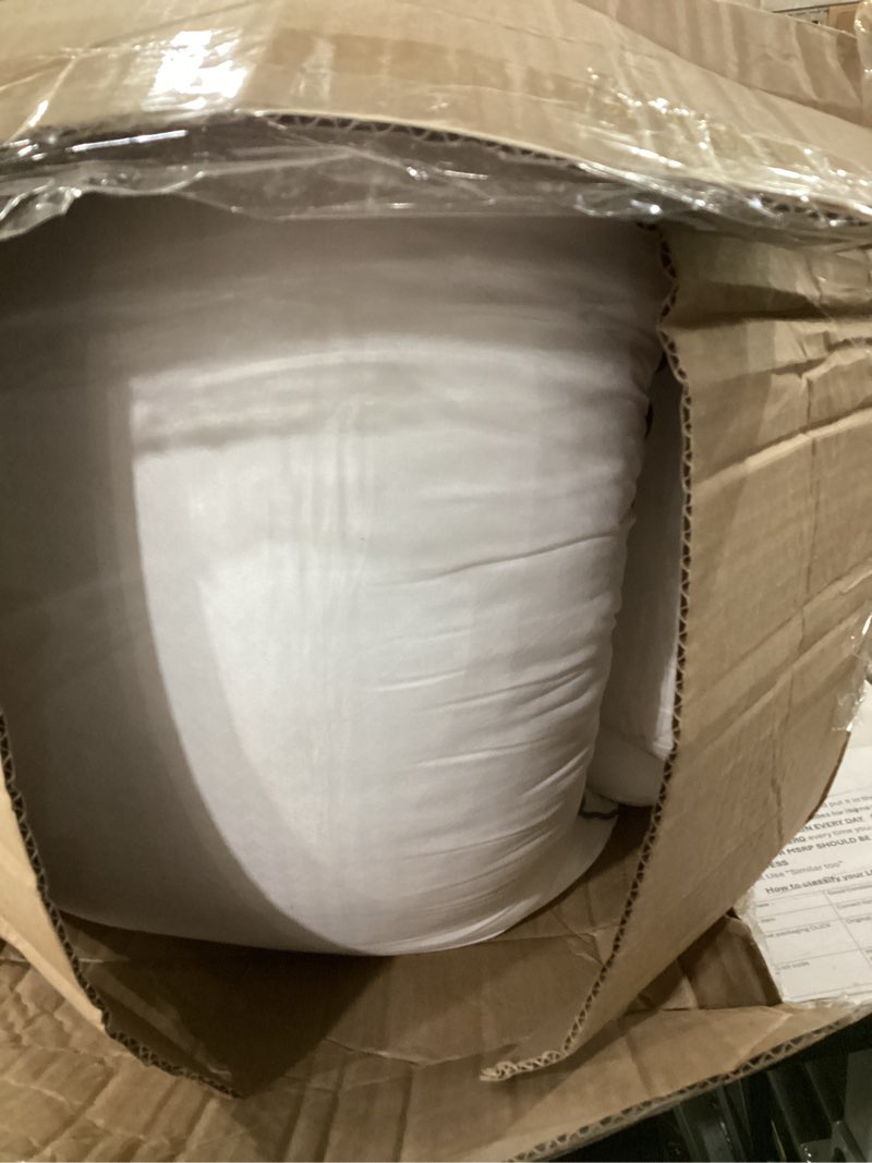 Condition photo showing As Is for queen pillows set of 4, ultra thick down alternative bed pillows,cooling hotel quality queen pillows for back, stomach or side sleepers,machine washable (white,4 pack) queen 4