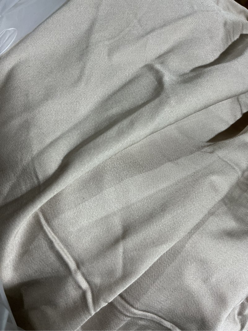 Condition photo showing As Is for bamboo sheets, full, sand