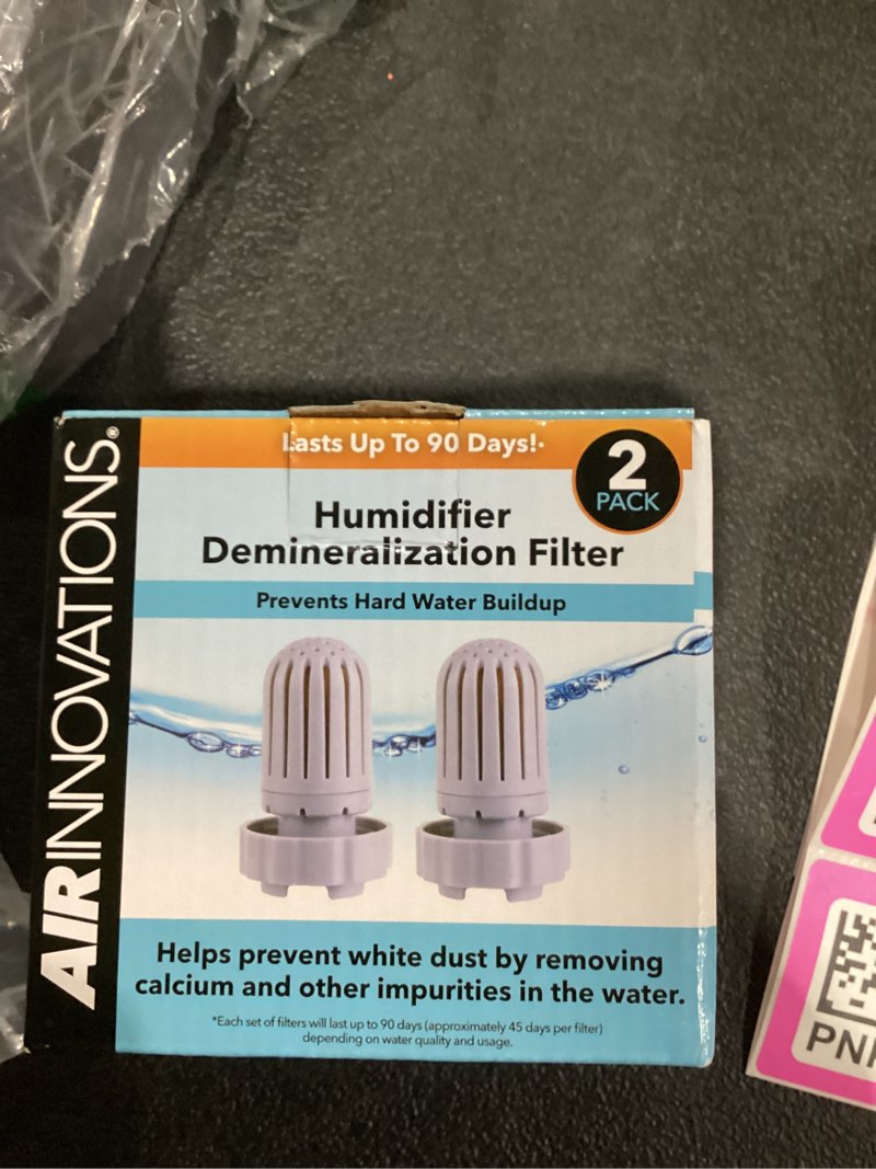 Condition photo showing New/Like New for Air Innovations HUMIDIF Humidifier Demineralization Filters-Plastic-Set of 2, Silver