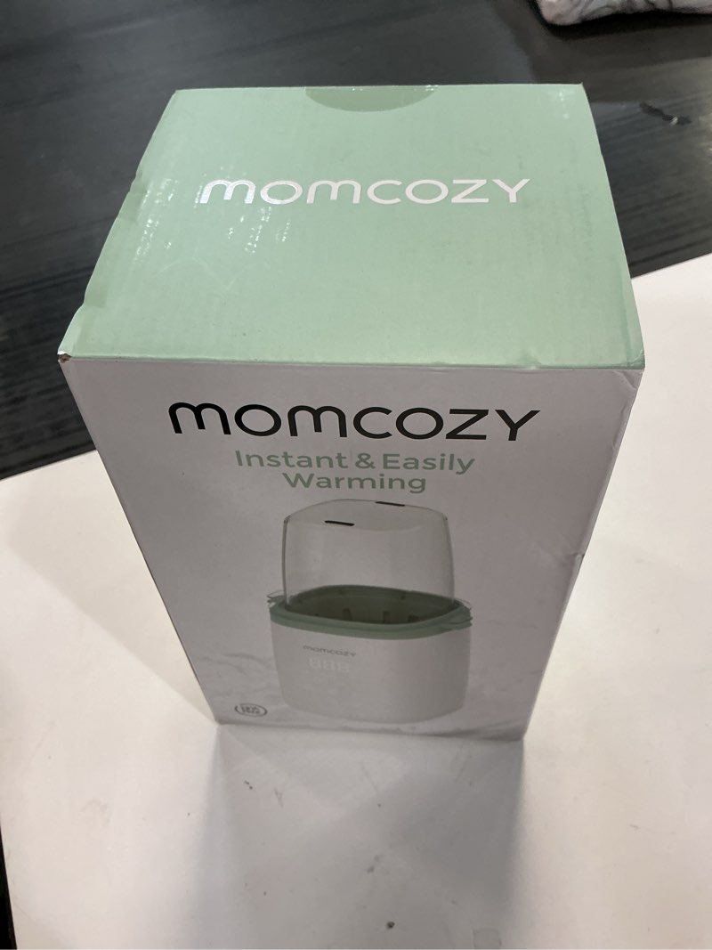 Condition photo showing New/Like New for momcozy bottle warmer, fast bottle warmers for all bottles with timer, accurate temperature control and automatic shut-off, multifunctional bottle warmer for breastmilk green+white