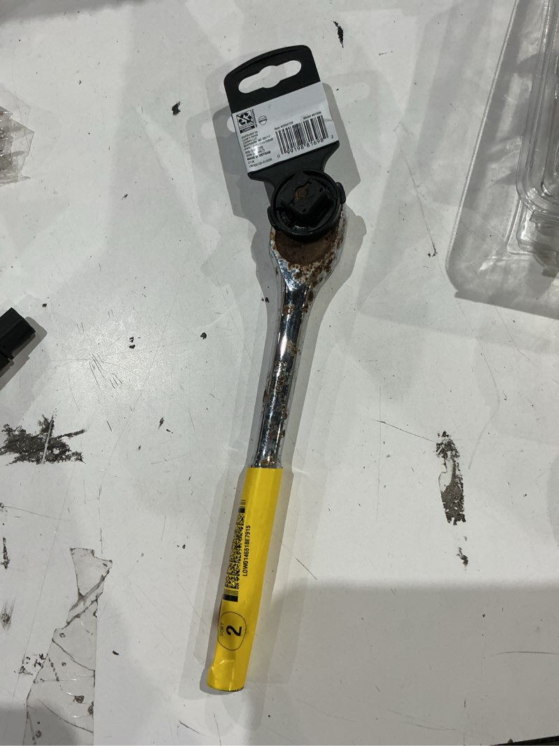 Condition photo showing As Is for kobalt 90-tooth 1/2-in drive full polish handle ratchet