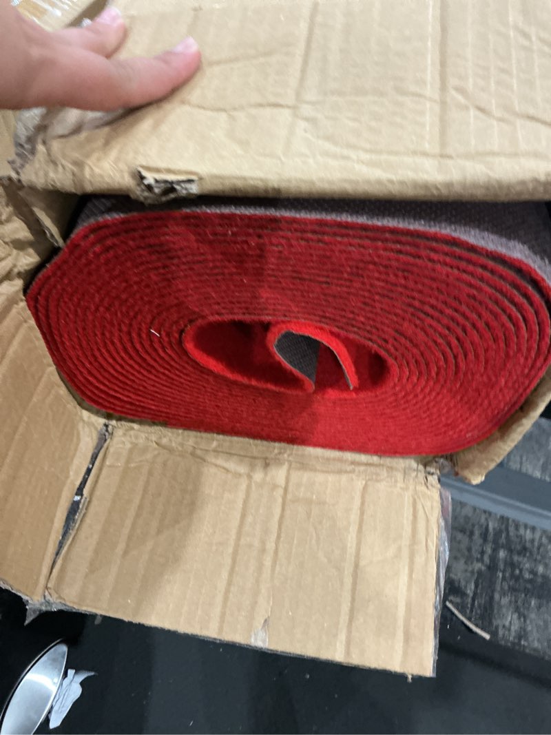 Condition photo showing Good Condition for pbhepj 3ft x 30ft extra thick red carpet runner for party & hollywood, festival celebration, wedding, graduation ceremony, award ceremony, vip reception, heavy-duty, non-slip tpr rubber
