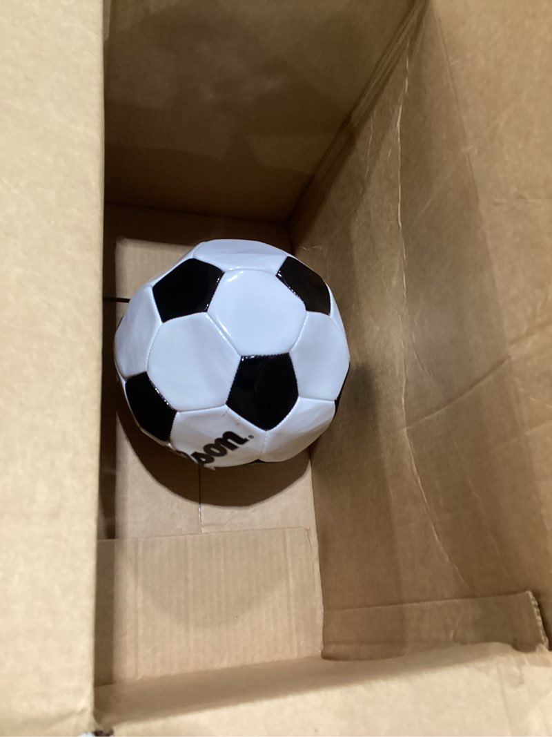 Condition photo showing As Is for Wilson Traditional Soccer Balls Black/White Size 3