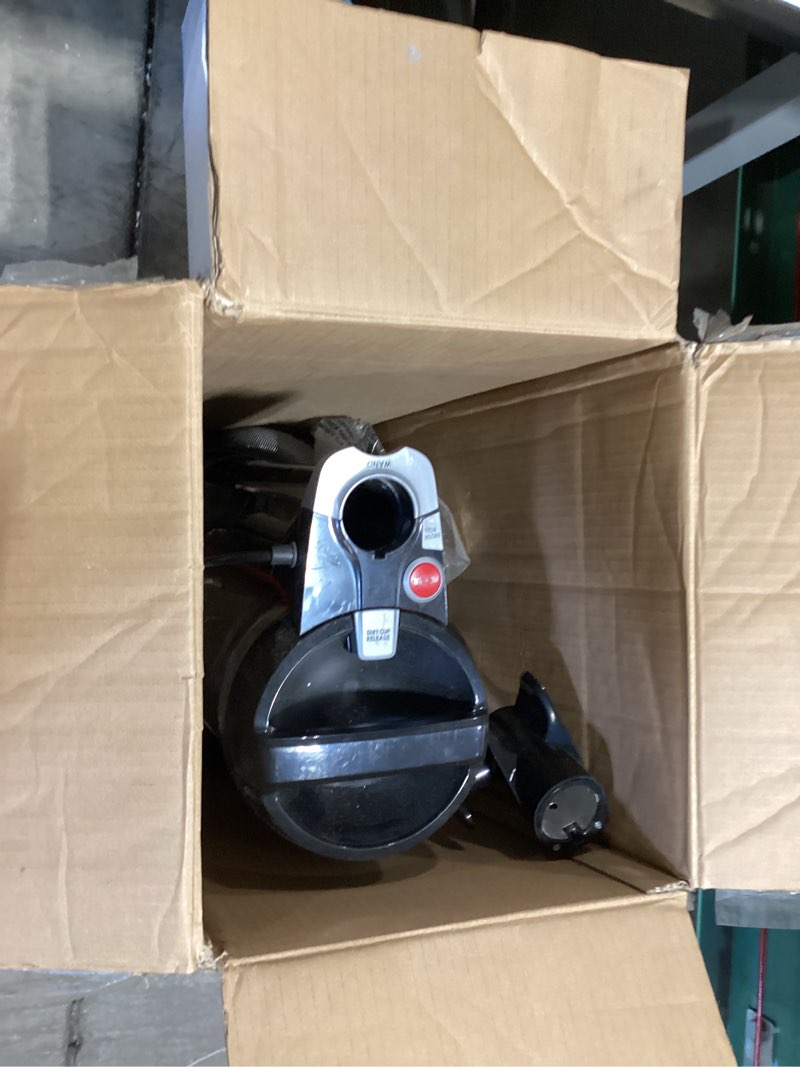 Condition photo showing As Is for hoover maxlife pro pet swivel vacuum cleaner, bagless upright vac, hepa media filtration, for carpet and hard floors, windtunnel technology, corded vacuum cleaners for home use