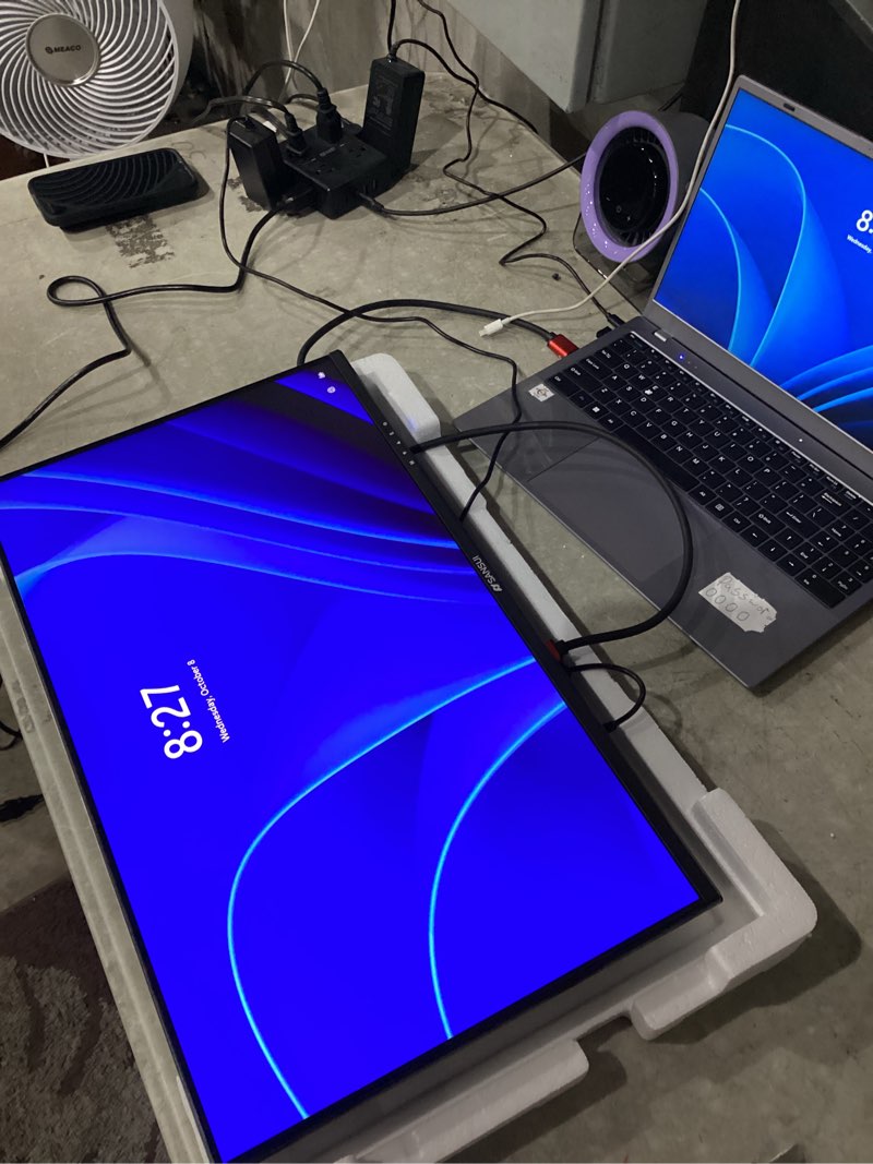 Condition photo showing Good Condition for sansui computer monitor 24 inch 100hz eye care fhd 1080p display hdmi,vga ports with 178° viewing angle/frame-less/tilt/vesa compatible for office and home 24 inch fhd 100hz eye-care monitor