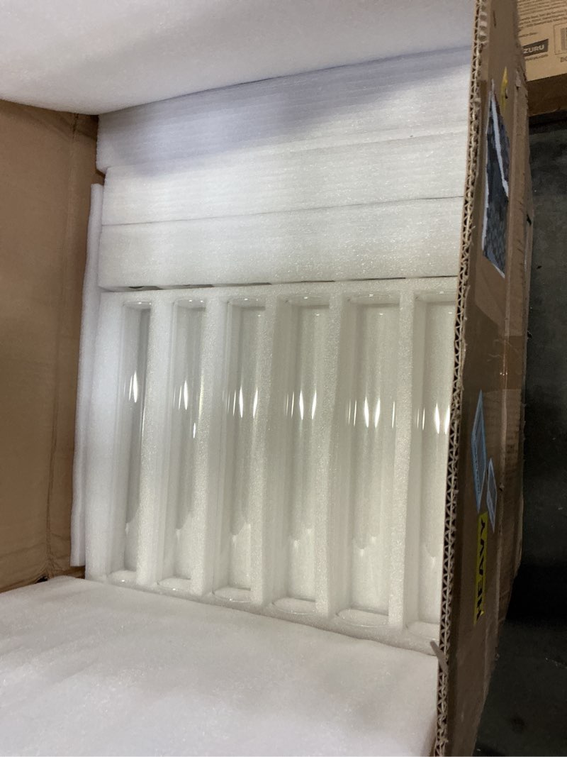 Condition photo showing New/Like New for treela 6 pcs 2.5" w x 14" h hurricane candle holder sleeve bottomless glass cylinder candleholder sleeve tall candle glass cover clear open ended shade chimney tube cover for pillar taper lamp