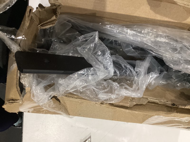 Condition photo showing Good Condition for 12 Pack - 10 inch Black Hidden L Shelf Bracket (1/5 Inch Thicked) Iron Floating Shelf Brackets Rustic Industrial Metal Brackets for Shelf Support Black 12 Pack 10 Inch