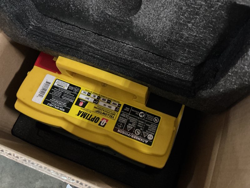 Condition photo showing Good Condition for OPTIMA Batteries High Performance DH7 YellowTop Dual Purpose Sealed AGM Car, Truck and SUV Battery, 880 CCA, Maintenance Free, Versitile Mounting, BCI Group Size 94R