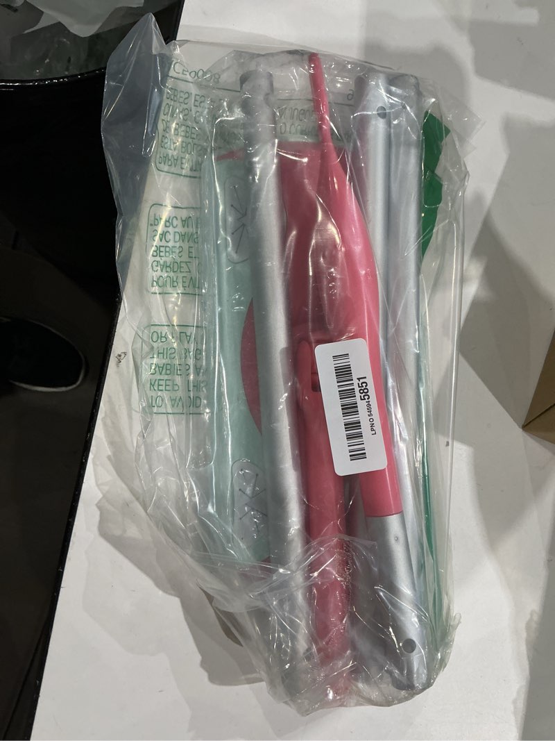 Condition photo showing New/Like New for mop handle compatible with swiffer, detachable pink extra long mop handle for swiffer