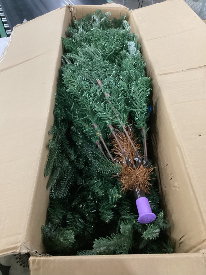 Condition photo showing Good Condition for not tested**** dwvo aspen fir 7.5ft christmas tree with 700 led lights, prelit atificial christmas trees, remote controlled xmax trees with 1319 metal hinged branch tips & stand, 2 color for home party decoration