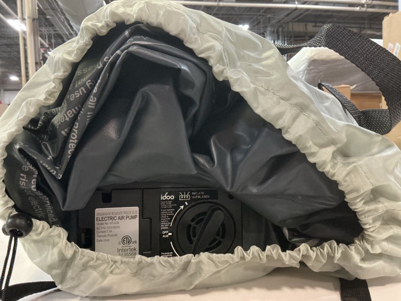 Condition photo showing As Is for iDOO Queen Air Mattress with Built in Pump, 18 Raised Comfort Inflatable Blow up Mattress, Upgraded Four Chamber Portable Air Bed for Camping, Guests and Home, Colchon Inflable, 650 lbs Max