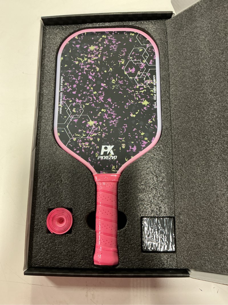 Pickleball Paddles, T700 Carbon Fiber Surface Pickle Ball Paddles Polypropylene Honeycomb Core, Shoc