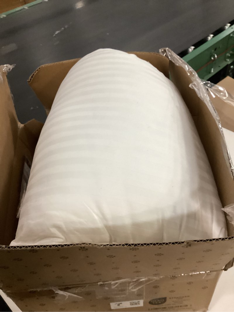 Condition photo showing As Is for Beckham Hotel Collection Bed Pillows King Size Set of 2 - Down Alternative Pillow for Back, Stomach or Side Sleepers King White