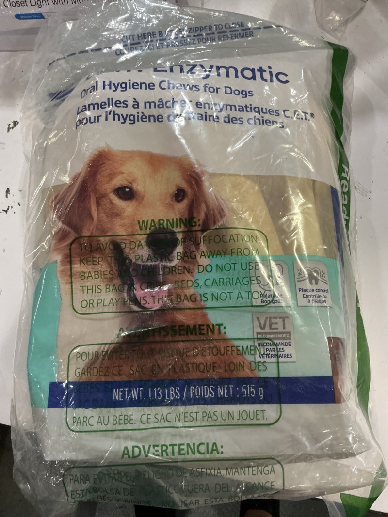 Condition photo showing Good Condition for (exp.date 08/2028) virbac cet enzymatic oral hygiene chews for dogs, beef, 1.13 pounds