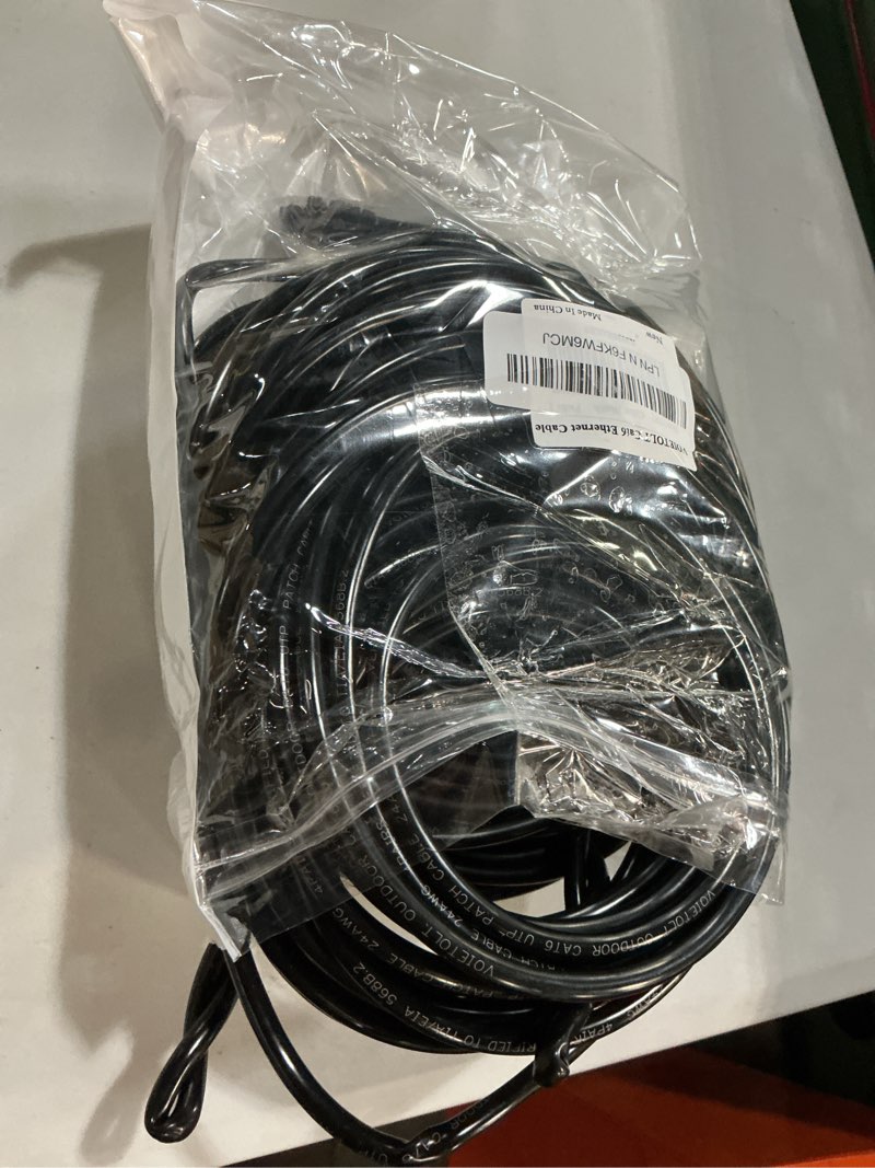 Condition photo showing Good Condition for cat 6 outdoor ethernet cable 100 ft, 24awg 10gbps cat6 cable cord waterproof direct burial lldpe uv jacket, internet network cable with 20 ties support poe cat6 cat5e cat5, cca, utp for pc 100ft