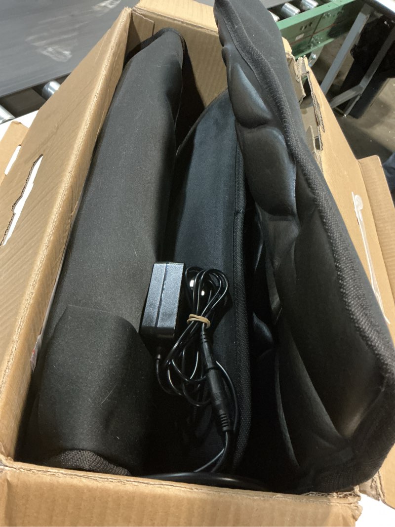 Condition photo showing As Is for Shiatsu Full Body Massage Mat with Heat, Detachable Massager Pad, 10 Vibrating Motors, 9 Intensity Levels, Deep Tissue Pain Relief for Back, Neck & Legs – Relaxation at Home or Office