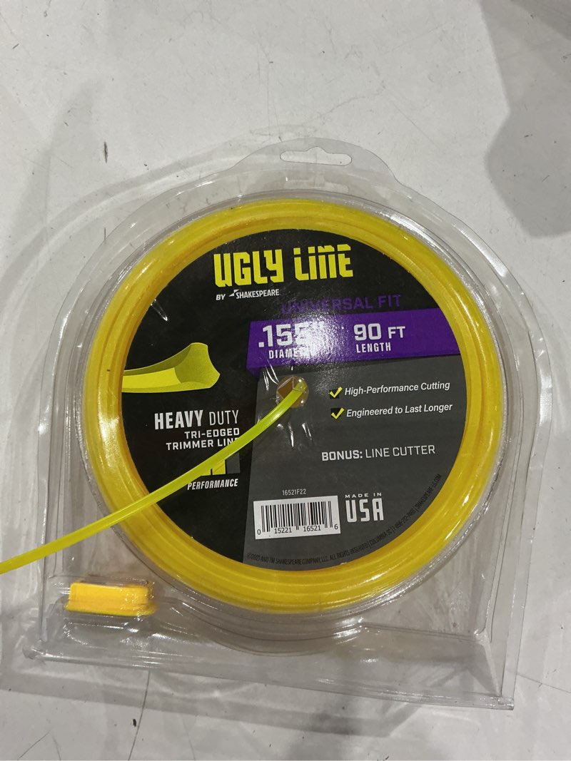 Condition photo showing Good Condition for shakespeare 90-ft spool 0.155-in ugly line spooled trimmer line