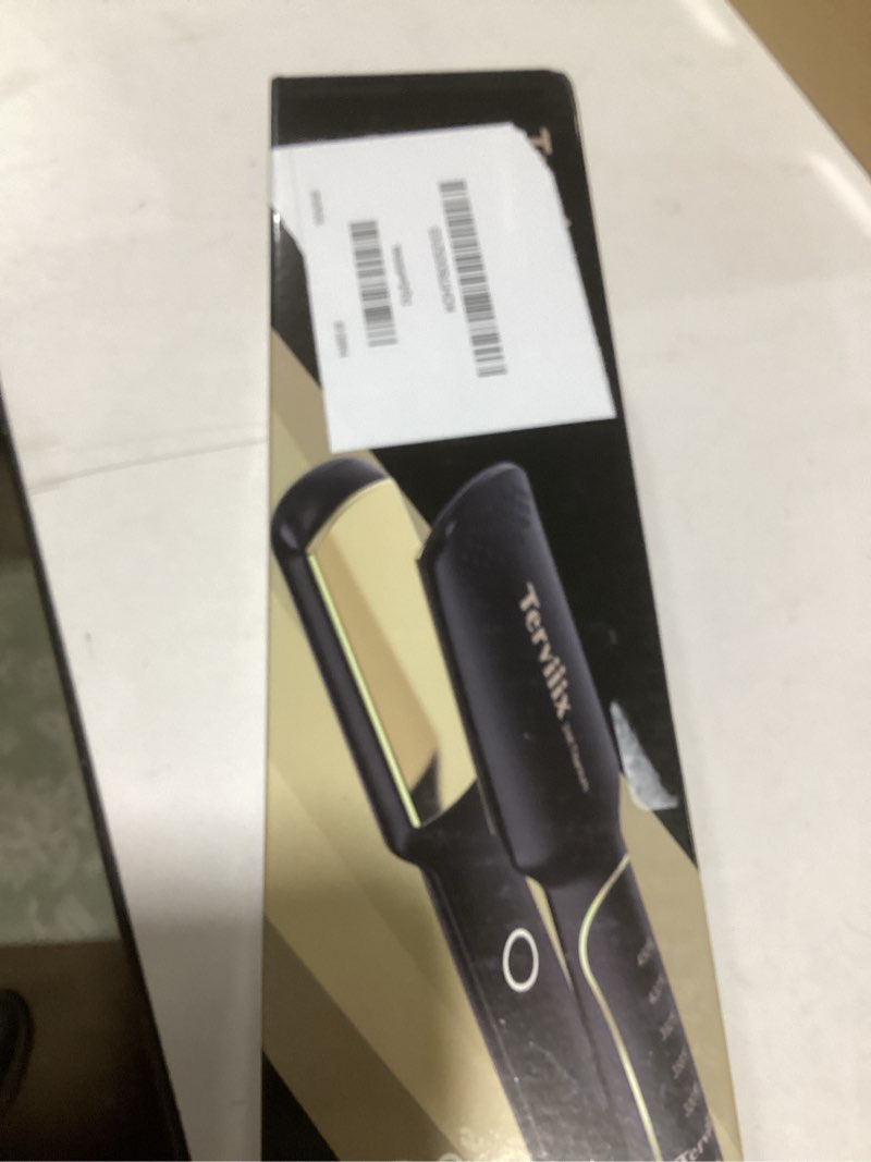 Terviiix Titanium Flat Iron Hair Straightener - ARC Non-Snagging for Smooth, One-Swipe Results, Salo