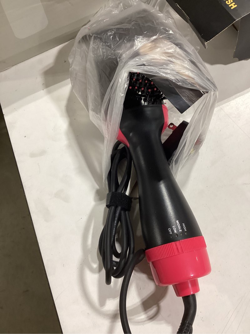 Condition photo showing Good Condition for 4-in-1 hair dryer brush - ionic ceramic titanium brush blow dryer hot air styler for frizz-free blowouts, salon volumizer & straightener with alci safety plug, 3 heat settings kd313