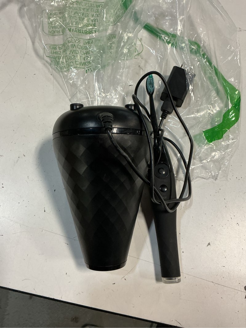 Condition photo showing As Is for tao clean uv sanitizing sonic toothbrush and cleaning station, electric toothbrush, dual speed setting, black