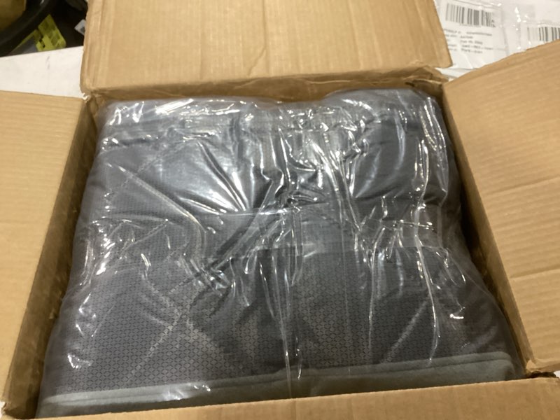 Condition photo showing Good Condition for Thermal Door Curtain Fits Doors Size 74"x80"?Curtain Size 77"x82", Magnetic Insulated Curtain Side Open, Visible Panels,Keep Warm in Winter Cool in Summer,Diamond Pattern,Gray 74" x 80" Side Open Window Gray