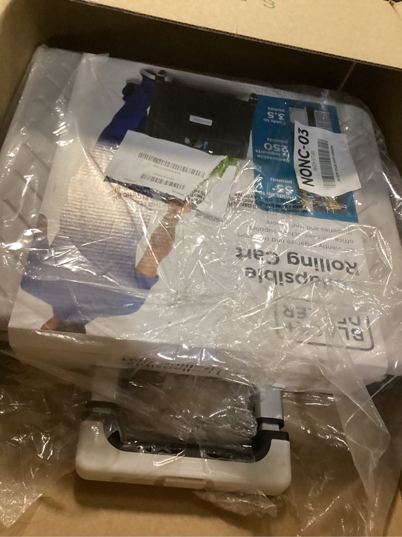 Condition photo showing Good Condition for Similar BLACK+DECKER Small Collapsible Pack N Roll Folding Utility Cart with Lid, 4 Wheels, Adjustable Handle, Portable, Black/Gray Black/Gray Small