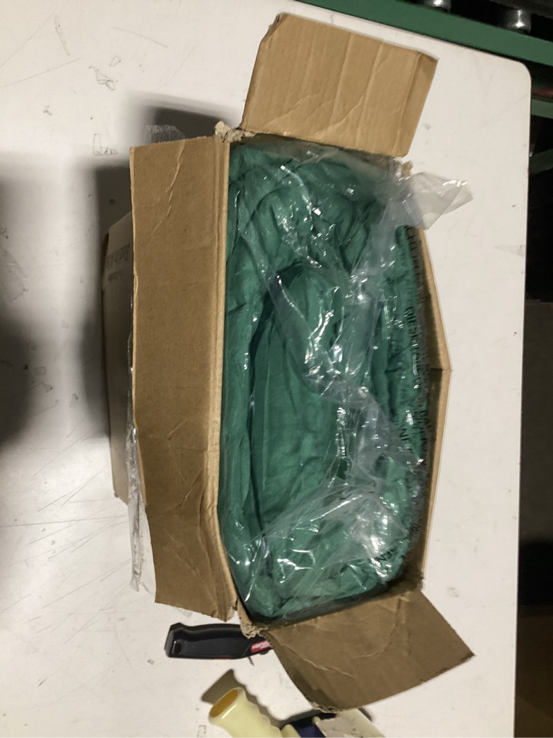 Condition photo showing As Is for BEDELITE Queen Comforter Set 7 Pieces Bed in A Bag - Soft Microfiber Reversible Dark Green Bed Set with Comforters, Sheets, Pillowcases & Shams, Cozy Luxury Bedding Sets for All Season Dark Green Queen