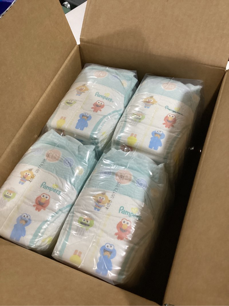 Condition photo showing Good Condition for Pampers Diapers - Baby Dry - Size 0, 104 Count, Absorbent Disposable Newbort Diaper (Packaging May Vary) Newborn 104