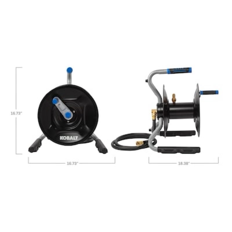 kobalt steel 75-ft stand hose reel