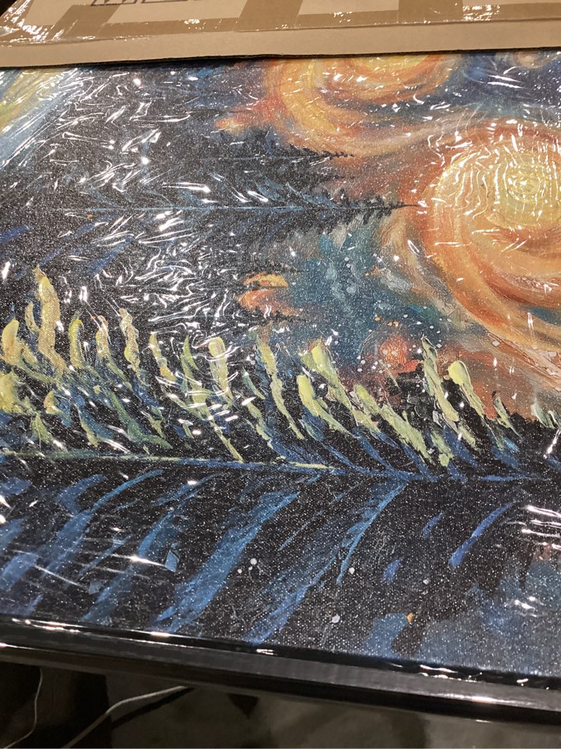 QZQCBLC Green Forest Wall Art, Farmhouse Hut Snow Scene Pictures Abstract Landscape Canvas Rustic Pa