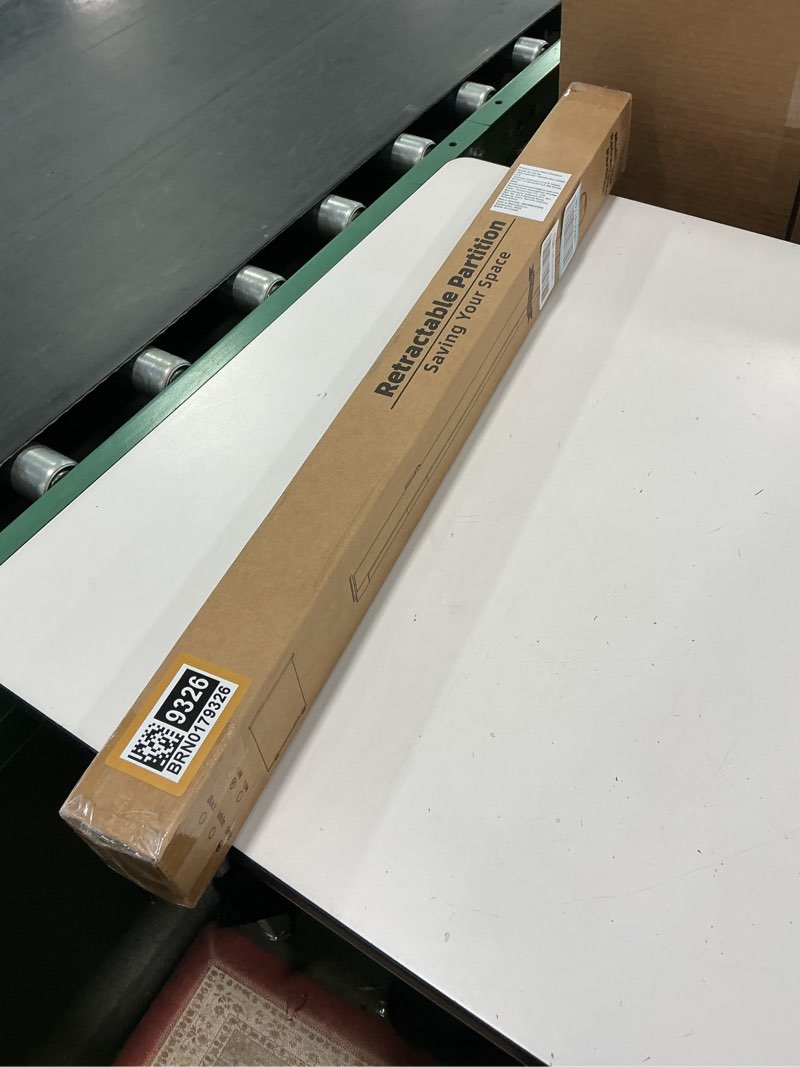 Condition photo showing New/Like New for Retractable Baby Gates for Doorways, Mesh Dog Gate for Stairs, Pet Gate Indoor, Extends to 55" Wide 33" Tall, Safety Toddlers Gates for Hallways, Indoor & Outdoor Use, Gray Gray 33'' Tall x 55'' Wide