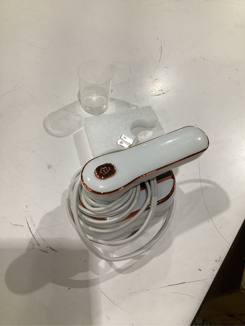Condition photo showing Good Condition for (used, not tested)travel steamer iron for clothes mini - portable ironing machine travel small size portable steamer travel college dorm home essentials (white)